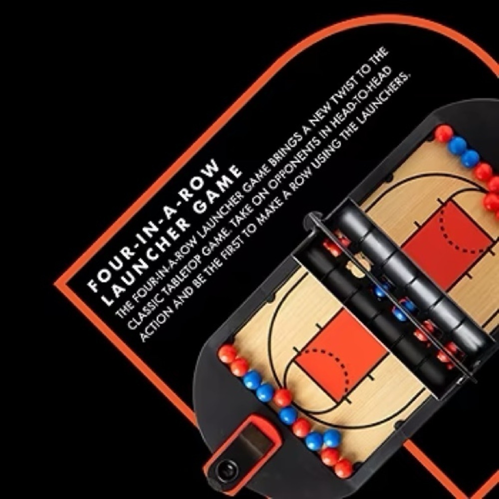 NWT Sharper Image Basketball Connect 4 Launcher 2 Player Table Game - Picture 4 of 8